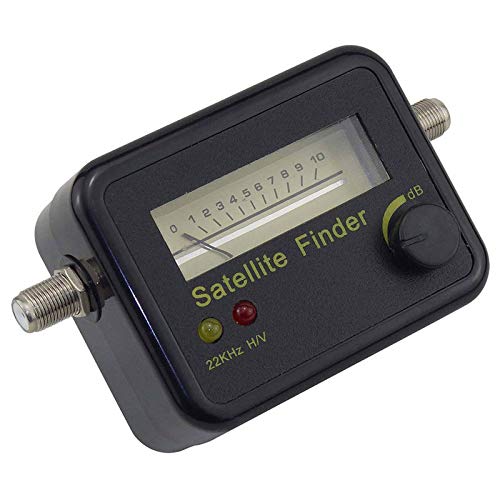 Hailege Digital Satellite Signal Tracker Dish FTA HD Monitor TV Signal Reception Television Signal Searching Strength Meter Satellite Locator Finder DC13-18V with Connect Cable