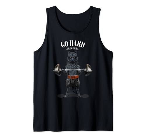 Halterofilia de lobo en el gimnasio Camiseta sin Mangas