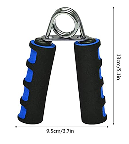 Hand Gripper HandGrips Equipo de Fitness para Ejercicios Fuerza de Agarre con Dedos, Pinza para Manos, Mango para Entrenamiento de Manos y Muñecas, Azul/Negro