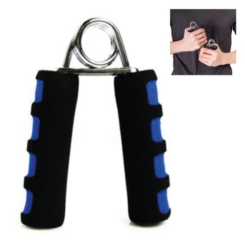 Hand Gripper HandGrips Equipo de Fitness para Ejercicios Fuerza de Agarre con Dedos, Pinza para Manos, Mango para Entrenamiento de Manos y Muñecas, Azul/Negro