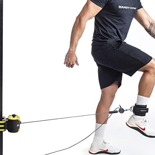 Handy Gym Evolution Elite,Gimnasio de bolsillo, entrenamiento excéntrico y concéntrico, tecnología de volante Elite (15 piezas)