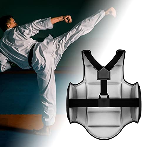 harayaa Reversible Taekwondo Protector Chaleco Rib MMA Boxeo Karate para Sanda, Mujeres Hombres, Niños, Muay Thai, XS Negro