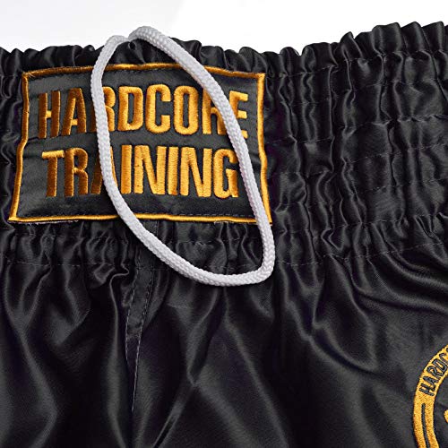 Hardcore Training Classiс Muay Thai Luncha Pantalones Cortos Hombre Negro Blanc Azul Rojo Camo Kickboxing Boxeo MMA Combat Sport Sparring