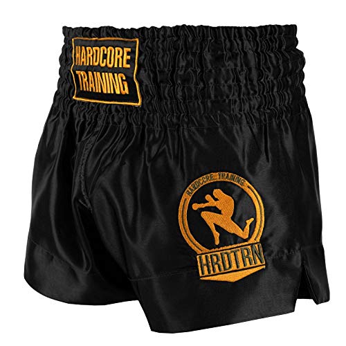 Hardcore Training Classiс Muay Thai Luncha Pantalones Cortos Hombre Negro Blanc Azul Rojo Camo Kickboxing Boxeo MMA Combat Sport Sparring