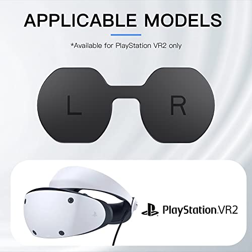 Hastraith Protector de Lentes Compatible con PSVR2 Accesorios, Cubierta Protectora a Prueba de Polvo y Antiarañazos, Tapa de Lente Fácil de Lavar para PSVR2