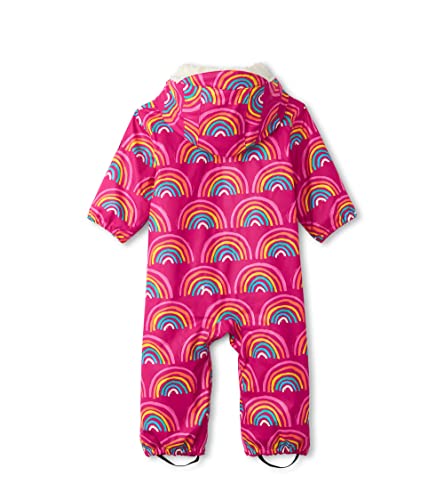 Hatley Lined Rain Bundler Paquete de Lluvia con Forro de Sherpa, Rainy Rainbows, 9-12 Months para Bebés