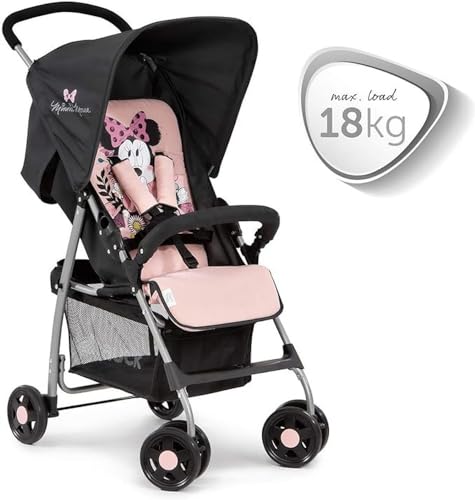 hauck Sport Carrito Bebe, Silla de Paseo Ligera desde el Nacimiento hasta 18 kg, Carro Plegable Ultraligero, Reclinable, Carro Bebe, Cesta Grande, Minnie Rosa