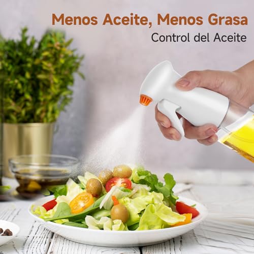 HAUSPROFI Accesorios Freidora Sin Aceite - Kit Completo para Freidoras de Aire Cecotec Cosori 5,5L: Incluye Papel Desechable, Pulverizador de Aceite, Pinzas de Cocina, Molde Desmontable y Parrilla