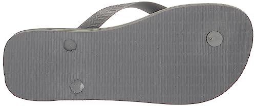 Havaianas Brasil Logo, Chanclas Unisex Adulto, Steel Grey Steel Grey, 45/46 EU