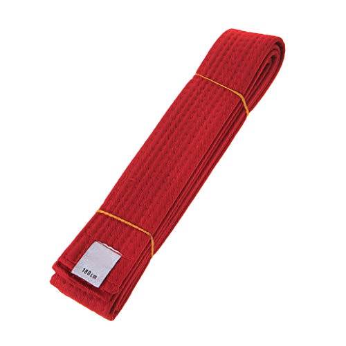 Haveratio Professional Taekwondo Belt Karate Judo Double Wrap Martial Arts Stripe Cinturón Deportivo 180 cm / 280 cm para Adultos Niños Niños Blanco + Amarillo