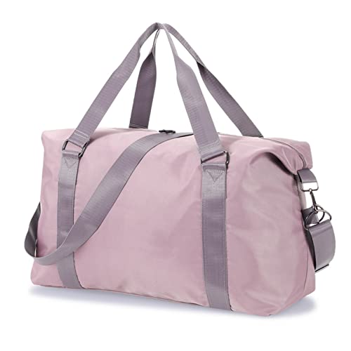 HAWEE Unisex Bolsa de Viaje Grande, de Deporte Impermeable, Gimnasio Mujer Ligero de Equipaje de Mano Hombre Plegable Duffel Bag con Bolsillo Húmedo para Fin de Semana Fitness Natación