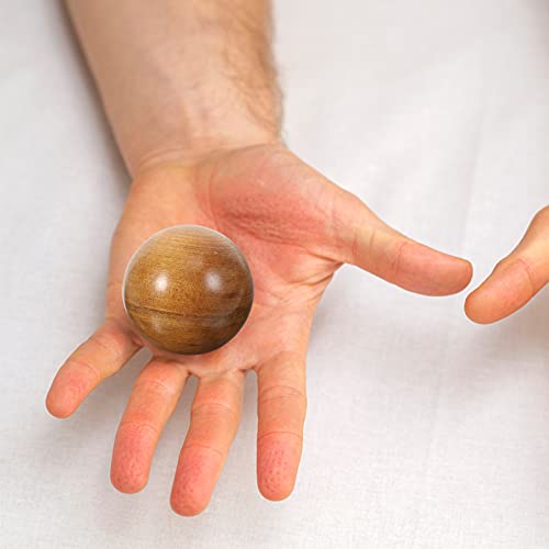 HEALLILY 2 bolas Qi Gong de madera, bolas de meditación, bolas de masaje, bolas de masaje, bolas de masaje de mano, bolas de salud china, bolas de ejercicio para relajación, terapia de mano