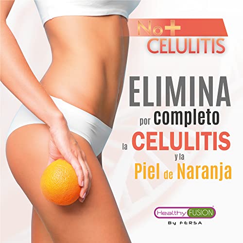 Healthy Fusion Potente Anticelulítico | Reductor Intensivo | Reafirma, tonifica y elimina celulitis y la piel de naranja | Lipólisis, L-Carnitina, CLA, Extracto de Cacao | 100 cápsulas