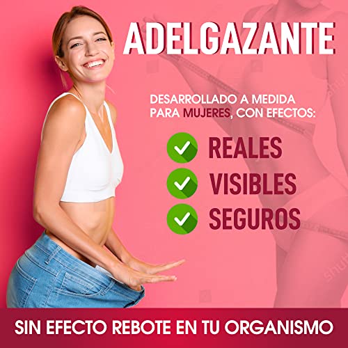 Healthy Fusion QUITAKILOS MUJER | Potente adelgazante para mujeres | Quemagrasas, reductor del apetito | Acelera el metabolismo | Redefine tu silueta | Elimina la grasa localizada | 60U.