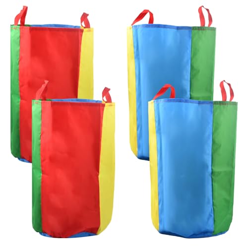 heavenlife 4 Piezas Bolsa de Carrera de Sacos, Bolsas de Salto de Carrera Resistentes Y Duraderas, Carreras Sacos para Adultos, Bolsas De Saco De Papa, Juegos Fiesta cumpleaños para niños Juegos (S)