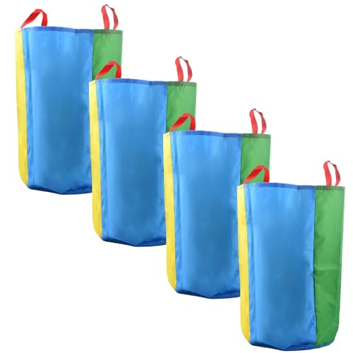 heavenlife 4 Piezas Bolsas para Carreras de Sacos, Sacos para Saltar para NiñOs Adultos, Bolsas de Salto para Fiesta de Cumpleaños Actividades Familiares (L)