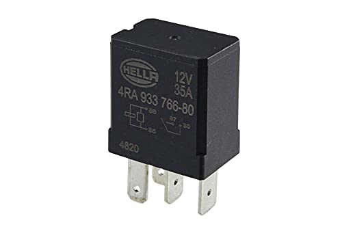 HELLA 4RA 933 766-801 Relé, corriente de trabajo - 12V - 4polos - contacto conmutador - Cant.: 1