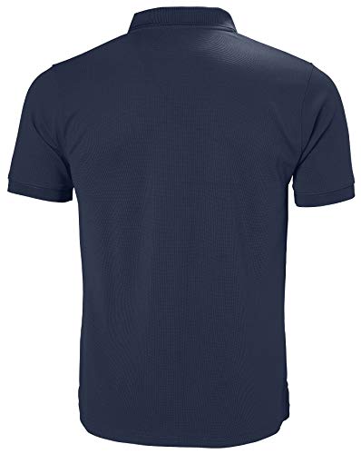 Helly Hansen Driftline Polo - Camiseta tipo polo de manga corta con tejido de secado rápido y logo HH en el pecho, Azul (Navy), S