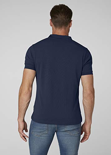 Helly Hansen Driftline Polo - Camiseta tipo polo de manga corta con tejido de secado rápido y logo HH en el pecho, Azul (Navy), S