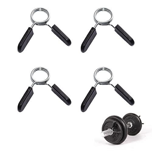 Helweet Collares de Resorte Abrazaderas, Pinza de Resorte Clips, Abrazaderas Mancuerna, Pinza de Resorte Mancuerna, Resorte Abrazaderas Collares, 4 Piezas, Diámetro 30 mm