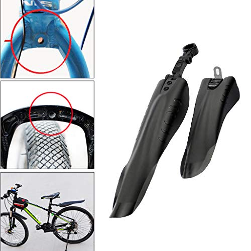 hero-s 2 unids/set bicicleta delantero trasero guardabarros de bicicleta de montaña carretera guardabarros desmontable piezas de bicicleta accesorios Cyber Monday Black Friday Metal plegable clips de