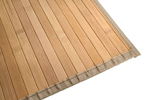 HERSIG - Alfombra de Bambu Natural | Alfombra Rectangular - 140 x 200 cm