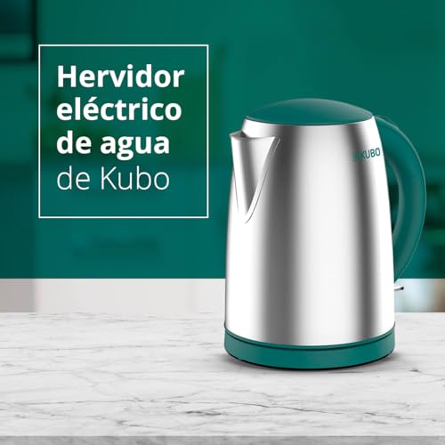 Hervidor de Agua Eléctrico - Fabricada en Inox - Filtro Antical y Anti Impurezas - Potencia: 2200W - Capacidad: 1,7 L - Kubo