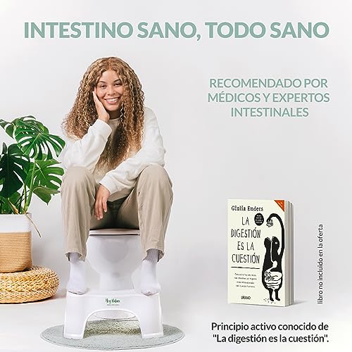 Hey Nature HOCA Original Taburete baño/Taburete fisiologico para Inodoro contra hemorroides, estreñimiento, Colon Irritable/Banco baño WC para una evacuación Suave y rápida/Taburete Infantil