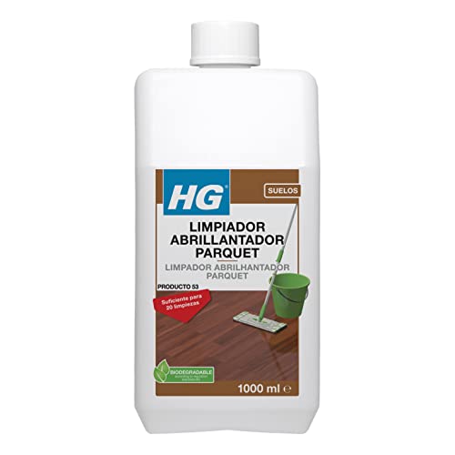 HG Limpiador Abrillantador uso Diario, Restaurador Concentrado para Limpiar Suelos de Madera con Fragancia Fresca - 1 litro (467100130)