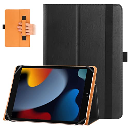 HGWALP Funda Protectora Universal para Tabletas de 9 y 10,1 Pulgadas, con Correa de Mano y función de Soporte-Black