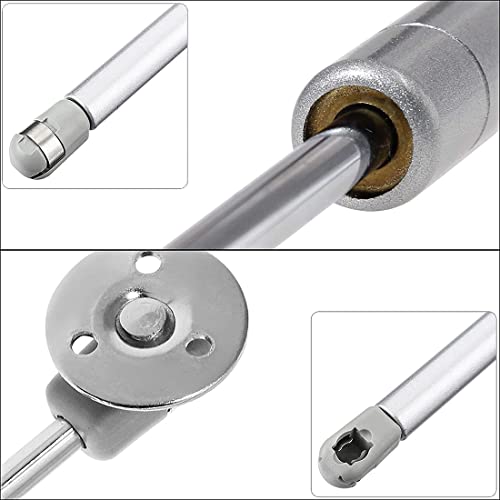 Hidraulico Amortiguador de Gas, JESSTOLO 4PCS Hidráulico Muebles Cocina Amortiguador Puertas Elevables Pistones a Gas Armarios Para Puertas Elevables de Mueble Cocina Baño Gris(80N / 8kg)