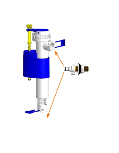 Hidrotecnoagua accesorios wc - Grifo cisterna t-469 alimentación vh dual