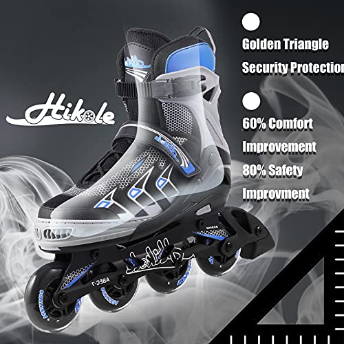 Hikole Patines en línea Outdoor para Hombres y Adolescentes, Patines en línea para Principiantes con Ruedas de PU