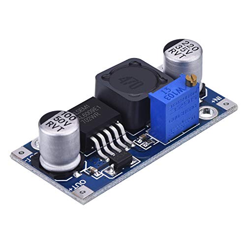 HiLetgo 2pcs XL6009 4A DC-DC Adjustable Step-up Boost Power Module 3-32V Input 5-35V Output Replace LM2577