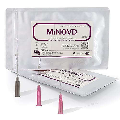 Hilos Pdo para levantamiento facial, hilos Pdo Mono, mejora la textura de la piel y reduce las líneas finas y arrugas, 40 unidades (27 G50 mm)