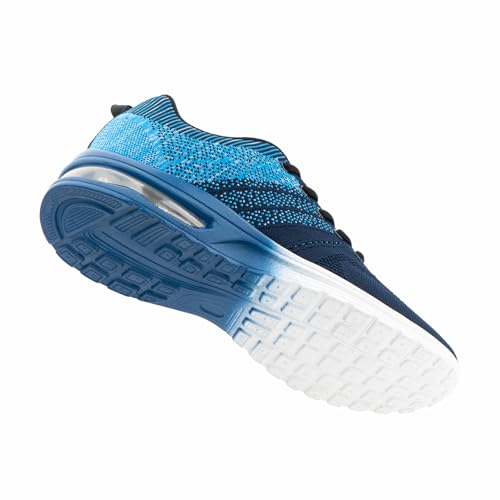 Hitmars Zapatillas Deportivas Hombre Mujer Zapatillas de Running Ligero Transpirables Zapatos para Correr Fitness Casual Sneakers Azul EU 43