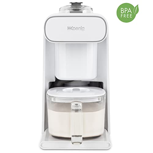 H.Koenig Máquina de leche vegetal NATY210 H.KOENIG 1000W, Pantalla Táctil, 6 Programas, Capacidad 1L, Cuchillas de Acero Inoxidable, Limpieza Automática, NATY