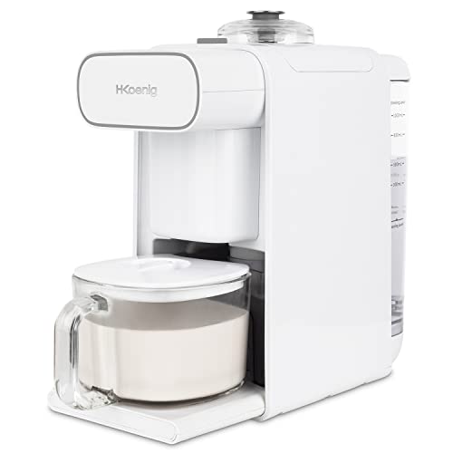 H.Koenig Máquina de leche vegetal NATY210 H.KOENIG 1000W, Pantalla Táctil, 6 Programas, Capacidad 1L, Cuchillas de Acero Inoxidable, Limpieza Automática, NATY