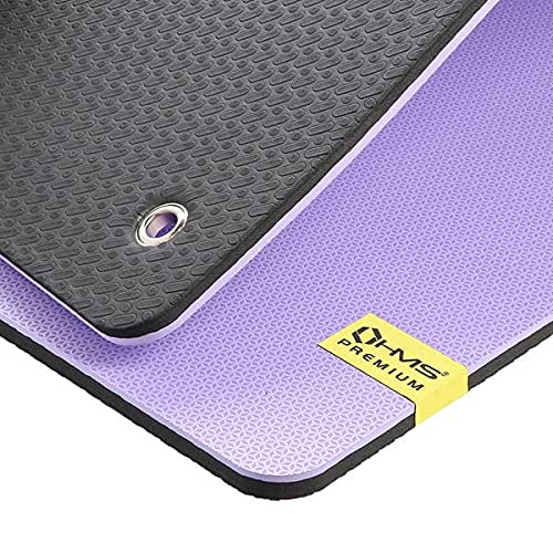 HMS Premium MFK07 Purple Club Fitness Mat with Holes