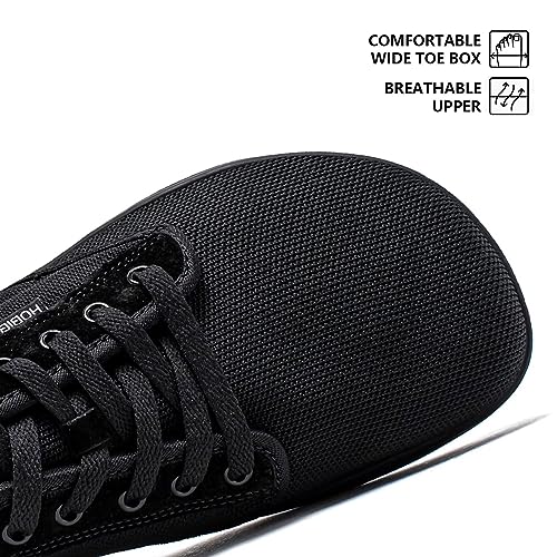 HOBIBEAR Unisex Minimalistas Zapatillas Hombre Mujer Descalzos Zapatos(Negro, EU 40)