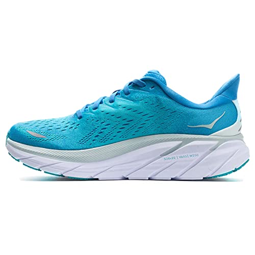 HOKA ONE ONE Clifton 8, Zapatillas de Gimnasio Hombre, Ibiza Blue Scuba Blue, 46 EU