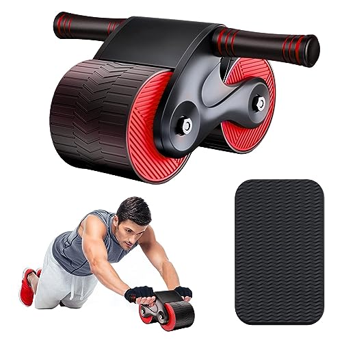 Homavit Rodillo abdominal, Ab Roller Wheel Exercise Equipmen, Rueda Abdominal de Rebote Automático，rodillo de rebote automático, entrenamiento abdominal para el hogar,