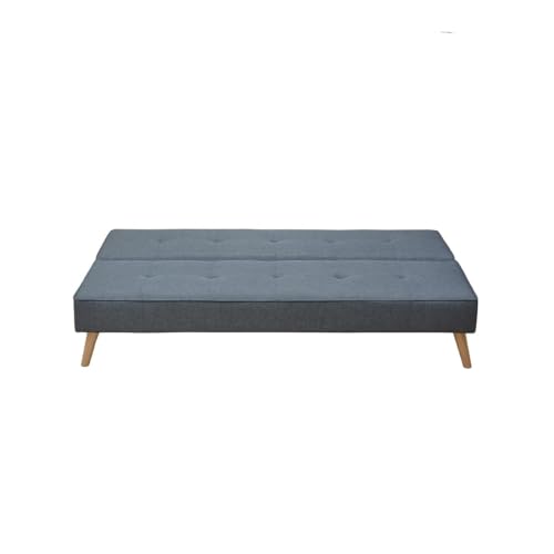 Homey Sofá Cama de 3 Plazas Modelo Elvira, Diseño Moderno, Práctico y Funcional, Madera, Gris, 188cm (Largo) x 88cm (Fondo) x 88cm (Alto)