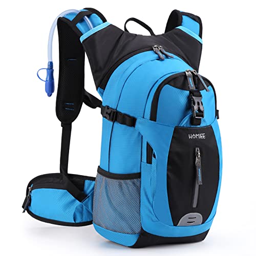 HOMIEE Mochila de Ciclismo 20L con 2.5L Hidratacion Bolsa Aislado Impermeable Ligero Mochilas MTB para Correr Bicicleta Bici Fitness Esquí Montañismo Senderismo Viaje Unisex