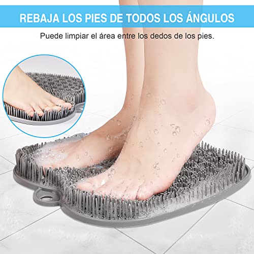 HONYIN Cepillo para Masaje de Pies, Almohadilla de Lavado de Pies más Grande con Ventosas Antideslizantes - Limpia, Exfolia y Masajea, Mejora la Circulación y Calma los Pies Achy (28 x 28 cm)