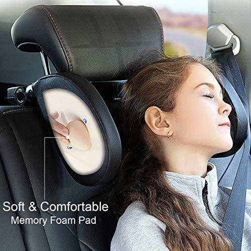 Hopeas Reposacabezas Coche Ajustable Almohada del Cuello de Viaje para Asiento de Automóvil para Niño Adulto