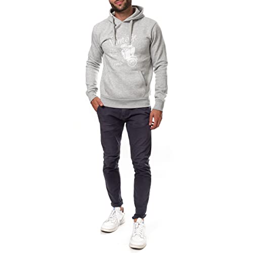 HOPENLIFE Oden Sudadera con Capucha, Gris, S para Hombre