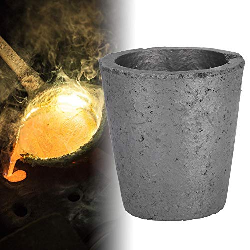 Horno De Grafito Fundición, Crisol de Grafito, Forma de Vaso, Grafito de Carburo de Silicio, Herramienta de Fusión de Crisol, para Fundir Metales Preciosos Como oro y Plata(4kg)