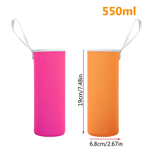 Hoshisea 8 Piezas Estuche para Botellas de Neopreno, Tapa para Botellas de Neopreno, Funda de Botella Neopreno, Tapa de Botella de Agua de Neopreno, para Acumulación de Calor (8 Colores)