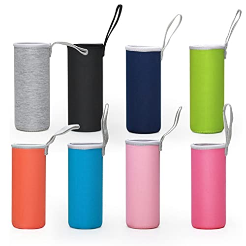 Hoshisea 8 Piezas Estuche para Botellas de Neopreno, Tapa para Botellas de Neopreno, Funda de Botella Neopreno, Tapa de Botella de Agua de Neopreno, para Acumulación de Calor (8 Colores)